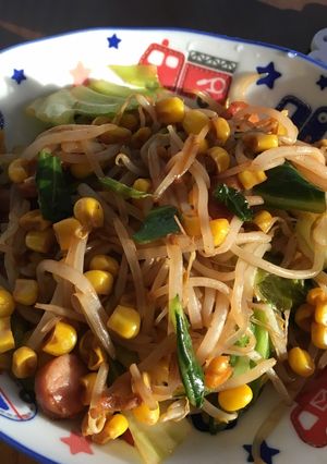 白滝もやしでカサ増し焼きそば-レシピのメイン写真