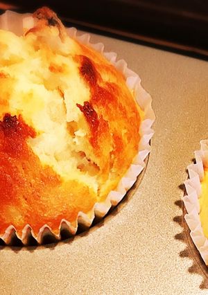 クリームチーズ&バナナマフィン(9個分)-レシピのメイン写真