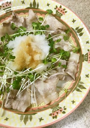 【超簡単】大根おろしとカイワレの豚しゃぶ-レシピのメイン写真