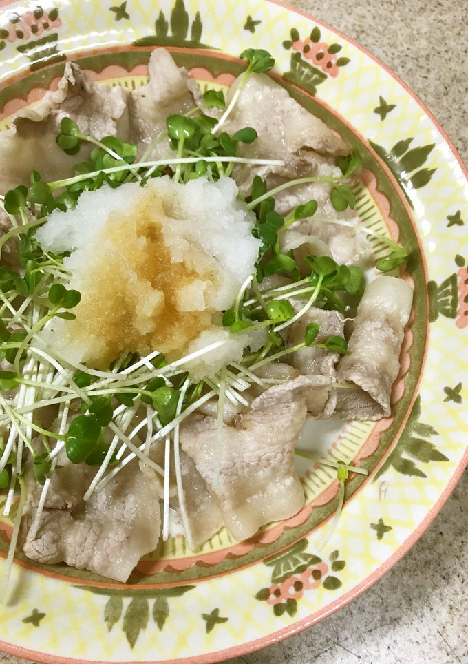 【超簡単】大根おろしとカイワレの豚しゃぶ-レシピのメイン写真