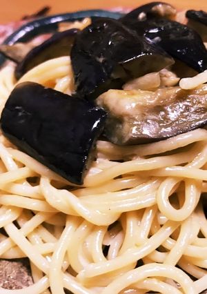 茄子のクリームパスタ-レシピのメイン写真