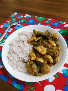 たっぷり茄子と鶏ササミのカレー-レシピのメイン写真