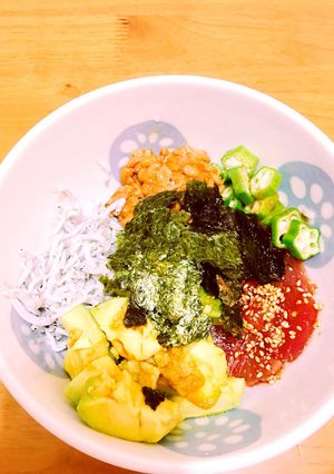夏にぴったり！ネバネバ丼-レシピのメイン写真
