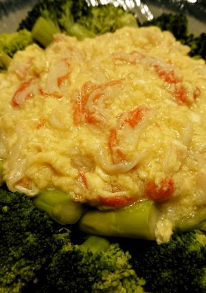 暖かほっこり！温野菜のかに玉餡かけ-レシピのメイン写真