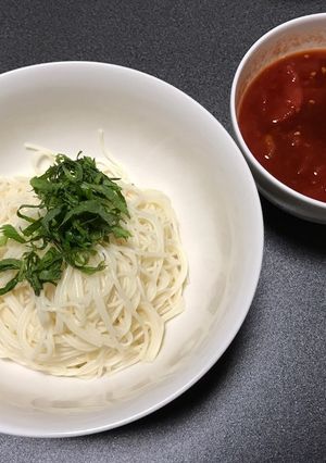 かんたん☆シンプル☆トマトつゆそうめん-レシピのメイン写真