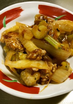 セロリ麻婆　野菜のおかず　レトルト簡単！-レシピのメイン写真