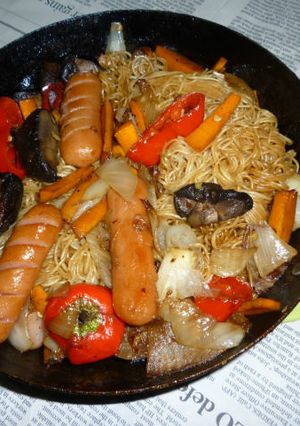 野菜たっぷりそうめんチャンプルーv2-レシピのメイン写真