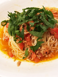 さっぱり 簡単♬トマつな素麺-レシピのメイン写真