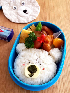 簡単すぎるシロクマのキャラ弁-レシピのメイン写真
