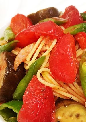 モリモリ♡夏野菜の冷製パスタ♪ 簡単♪♪-レシピのメイン写真