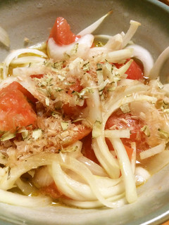 新玉葱とトマトの白だし鰹節和え-レシピのメイン写真