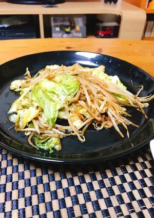 もやしとキャベツのソテー。昆布風味-レシピのメイン写真