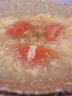 美肌☆簡単 基本のトマトと卵のスープ-レシピのメイン写真