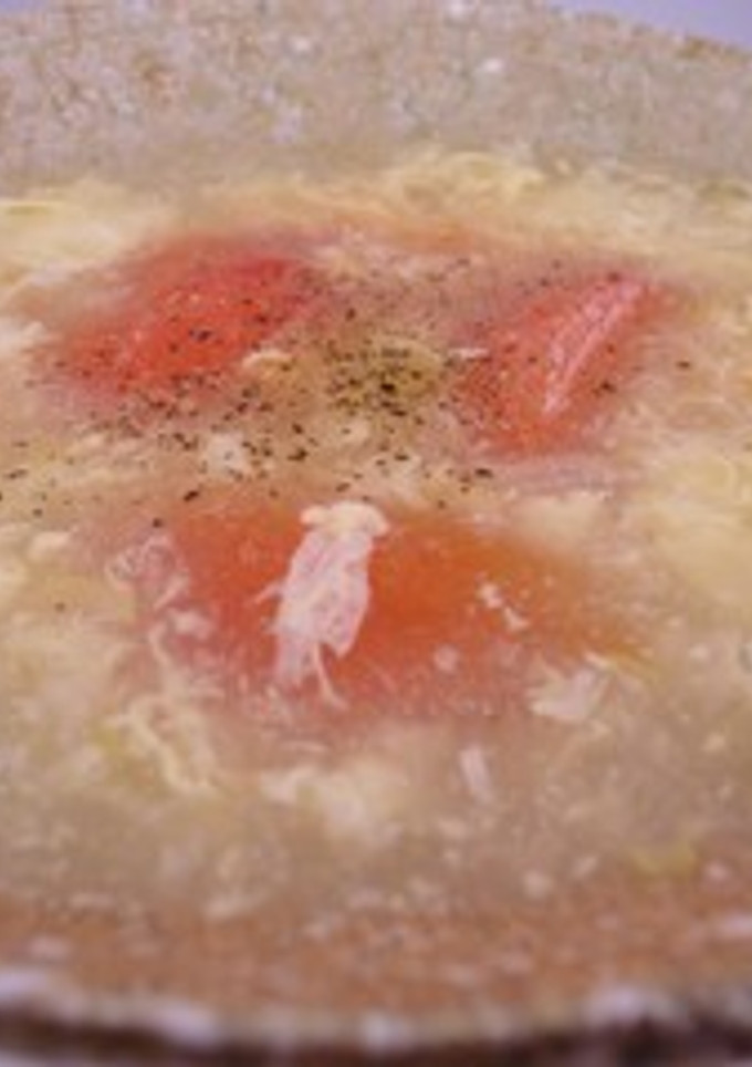 美肌☆簡単　基本のトマトと卵のスープ-レシピのメイン写真