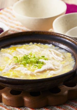 鶏の旨みがギュッ!鶏だし雑炊-レシピのメイン写真