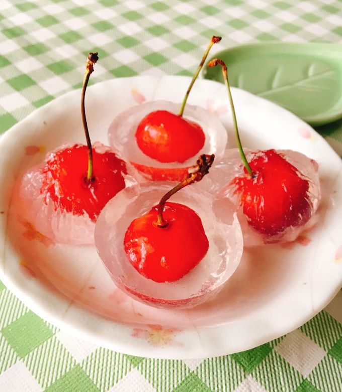 まるごと♡さくらんぼゼリー by Drスイーツ倶楽部 【クックパッド