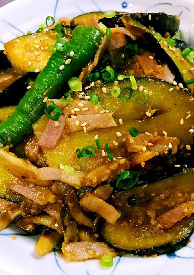 なすとししとうの味噌オイスター炒め♪-レシピのメイン写真