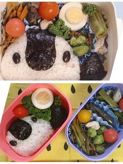 親子でぺんぎんさん弁当-レシピのメイン写真