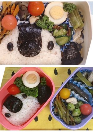 親子でぺんぎんさん弁当-レシピのメイン写真