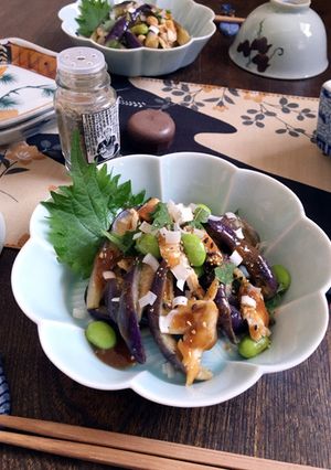 冷【茄子とささ身の甘味噌和え】-レシピのメイン写真