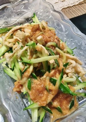 おうち中華☆京揚げと胡瓜の棒々鶏風-レシピのメイン写真