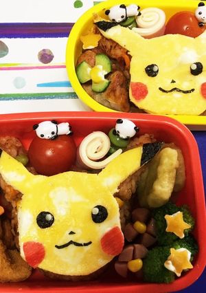ポケモンピカチュー☆簡単キャラ弁-レシピのメイン写真