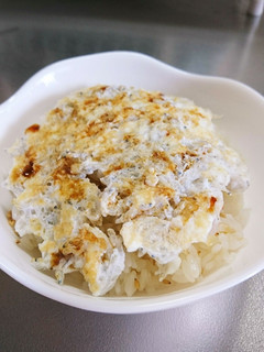 ズボラ飯♪余った卵白活用!じゃこたま丼-レシピのメイン写真