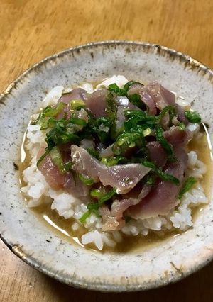 かつお茶漬け(高知県旧佐賀町の郷土食)-レシピのメイン写真