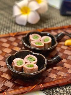 ニンニクの芽の豚肉巻き-レシピのメイン写真