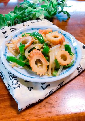 もやし♡ちくわ♡ピーマンで♡パパッと副菜-レシピのメイン写真