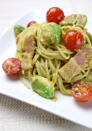 アボカドトマトの和風冷製パスタ-レシピのメイン写真
