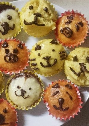 動物蒸しパン-レシピのメイン写真