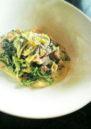 手抜きなのに本格クリームパスタ-レシピのメイン写真