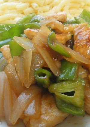 鶏むね肉ピーマン焼肉のたれ生姜仕立て-レシピのメイン写真
