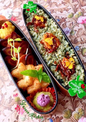 よもぎご飯 デトックス 夏弁当-レシピのメイン写真