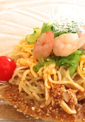 暑い日にピッタリのパンチダレで冷やし中華-レシピのメイン写真