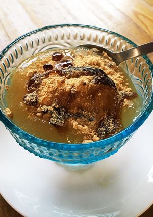 つるんとサッパリ♪金木犀のお茶ゼリー-レシピのメイン写真