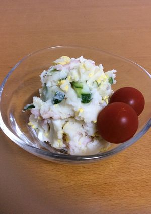 マヨネーズなし☆ふわふわポテトサラダ-レシピのメイン写真