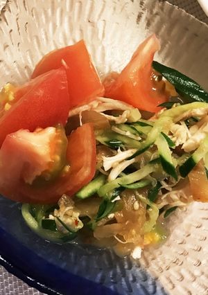 中華くらげとササミときゅうりの和え物-レシピのメイン写真