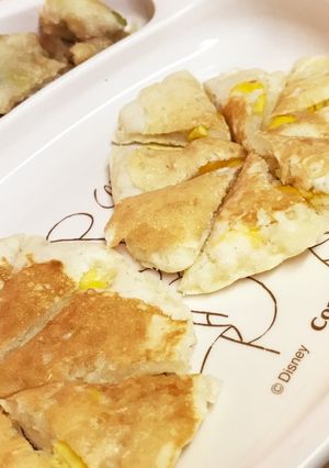 ＊離乳食後期＊とうもろこしのパンケーキ-レシピのメイン写真