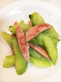 きゅうりと魚肉ソーセージの炒めもの-レシピのメイン写真