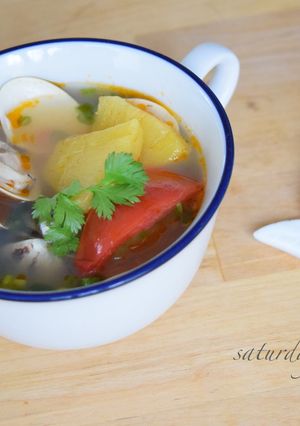 ベトナムのはまぐり酸っぱいスープ-レシピのメイン写真
