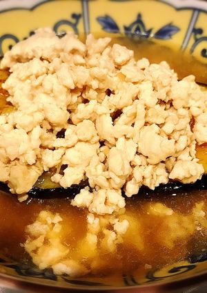 簡単ヘルシー米ナスのそぼろあんかけ-レシピのメイン写真