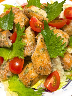 ちくわの磯辺揚げと彩り野菜のサラダ-レシピのメイン写真