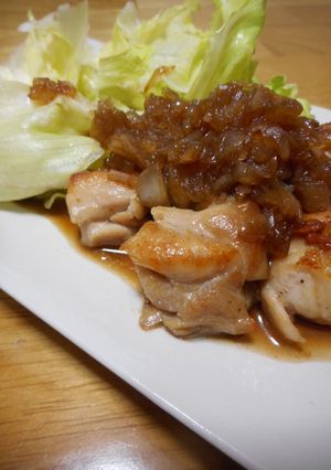チキンソテーのたまねぎソース-レシピのメイン写真