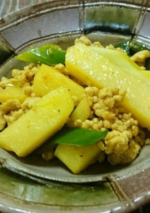 豚ひき肉とジャガイモの簡単カレー炒め-レシピのメイン写真
