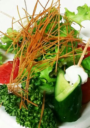素麺のパリパリサラダ　-レシピのメイン写真