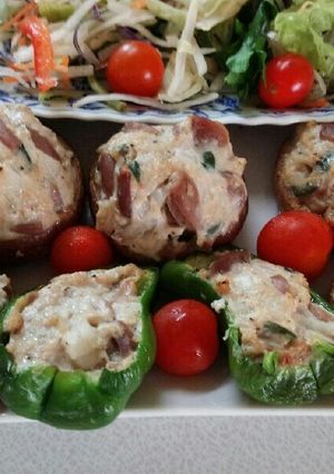 肉詰め料理（血管ダイエット食1133）-レシピのメイン写真