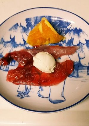 筋子？？　ビックリ生春巻の皮デザート-レシピのメイン写真