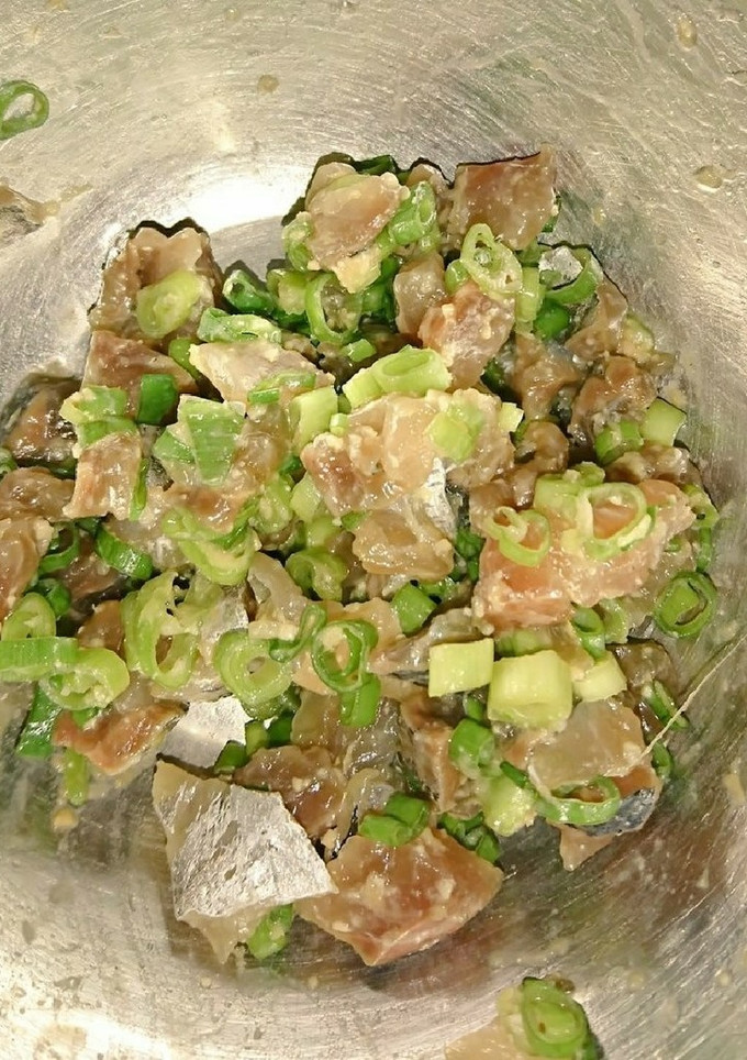 【簡単】鯵のねぎ味噌和え【酒の肴】-レシピのメイン写真